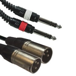 AC-2J6S-2XM/3 2x jack Stereo 63/2x XLR