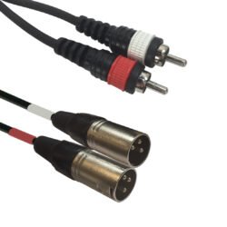 AC-2XM-2RM/3 2x XLR male to 2x RCA cinch