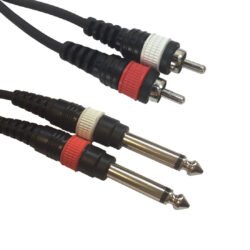 AC-2R-2J6M/15 RCA 2x mono 63 Jack 1,5m