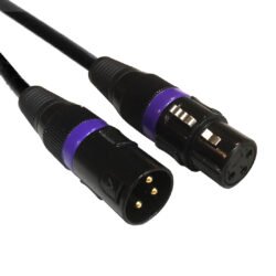 AC-DMX3/05 3 p. XLRm/3 p. XLRf 0,5m DMX