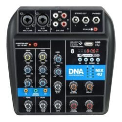 DNA MIX 4U Audio mixer, USB, MP3, Bluetooth