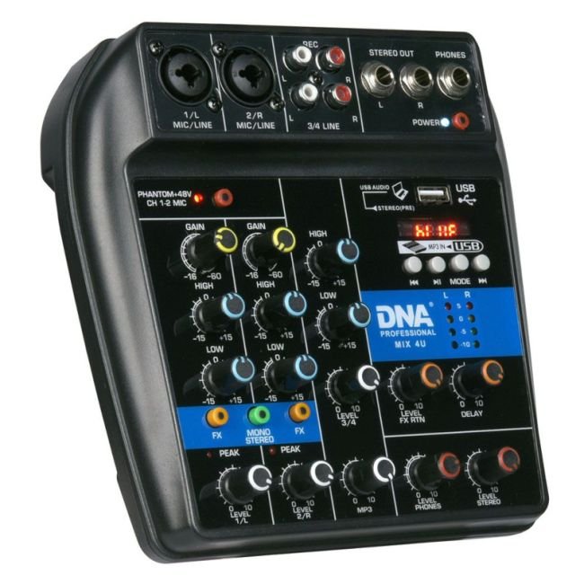 DNA MIX 4U Audio mixer, USB, MP3, Bluetooth - Image 6
