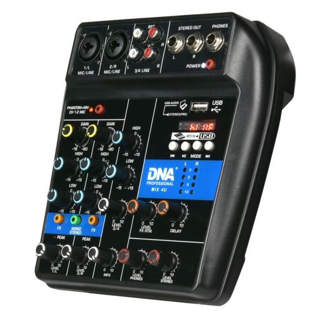 DNA MIX 4U Audio mixer, USB, MP3, Bluetooth - Image 7