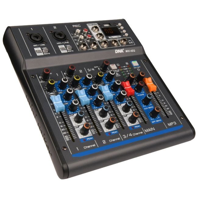 DNA MIX 4 EQ Audio mixer USB, MP3, Bluetooth - Image 2