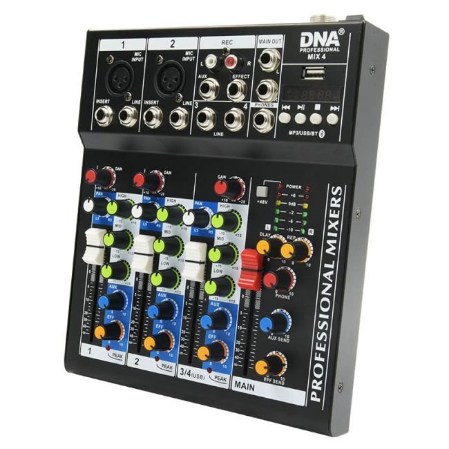 DNA MIX 4 Analog audio mixer USB, MP3 - Image 2