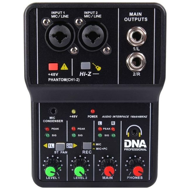 DNA MIX-2 Analog mixer 2Ch, Hi-Z ,USB - Image 2