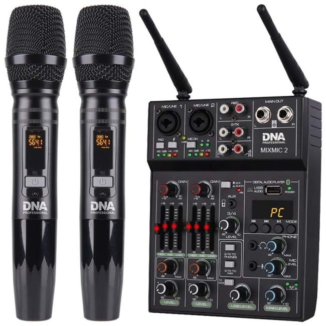 DNA MIXMIC-2 Keverő USB, Bluetooth + 2 Mic