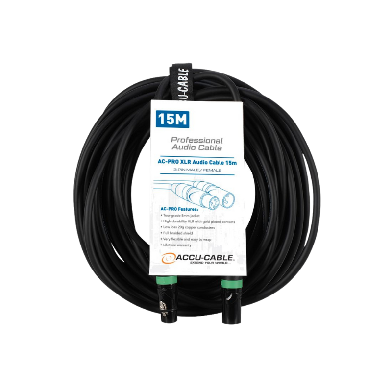 AC-PRO XLR audio cable 15m