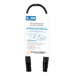 AC-PRO XLR audio cable 0,3m
