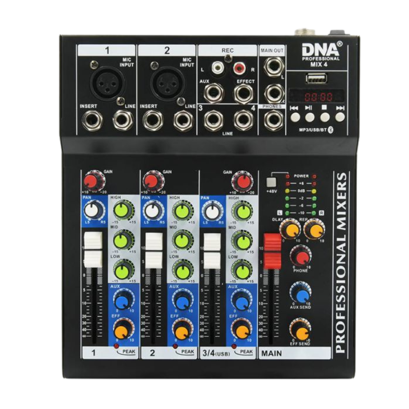 DNA MIX 4 Analog audio mixer USB, MP3