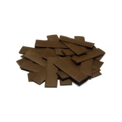 TCM FX - Lassú esésű Konfetti Téglalapok 55x17mm - Barna - 1 kg