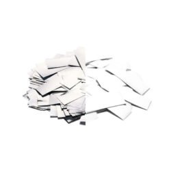 TCM FX - Lassú esésű Konfetti Téglalapok 55x17mm - Fehér + Ezüst - 1 kg
