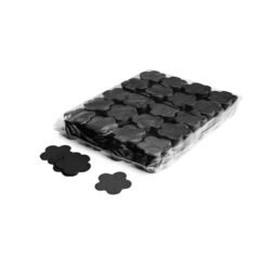 TCM FX - Lassú esésű Konfetti Virágok Ø 55mm - Fekete - 1 kg
