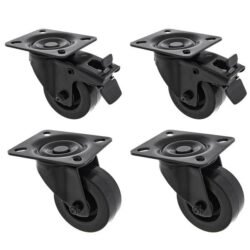 Roadworx Black Wheel 80mm Szett