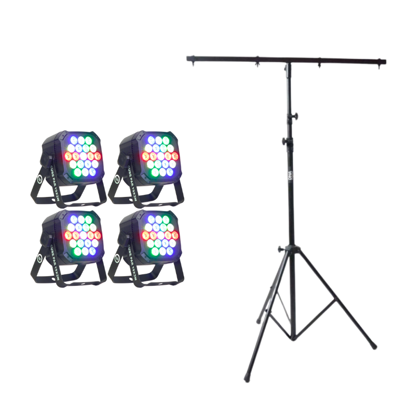 LIGHT4ME Cube Par 19x3W + állvány