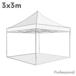 3x3 m Professional sátor
