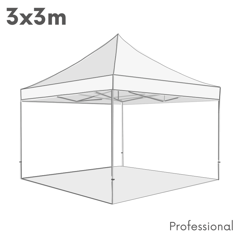 3x3 m Professional sátor