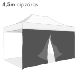 Oldalfal 4,5m Cipzáras, Ajtós