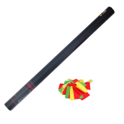 TCM FX - Kézi működtetésű Konfetti Ágyú 80cm - Piros/Zöld/Sárga